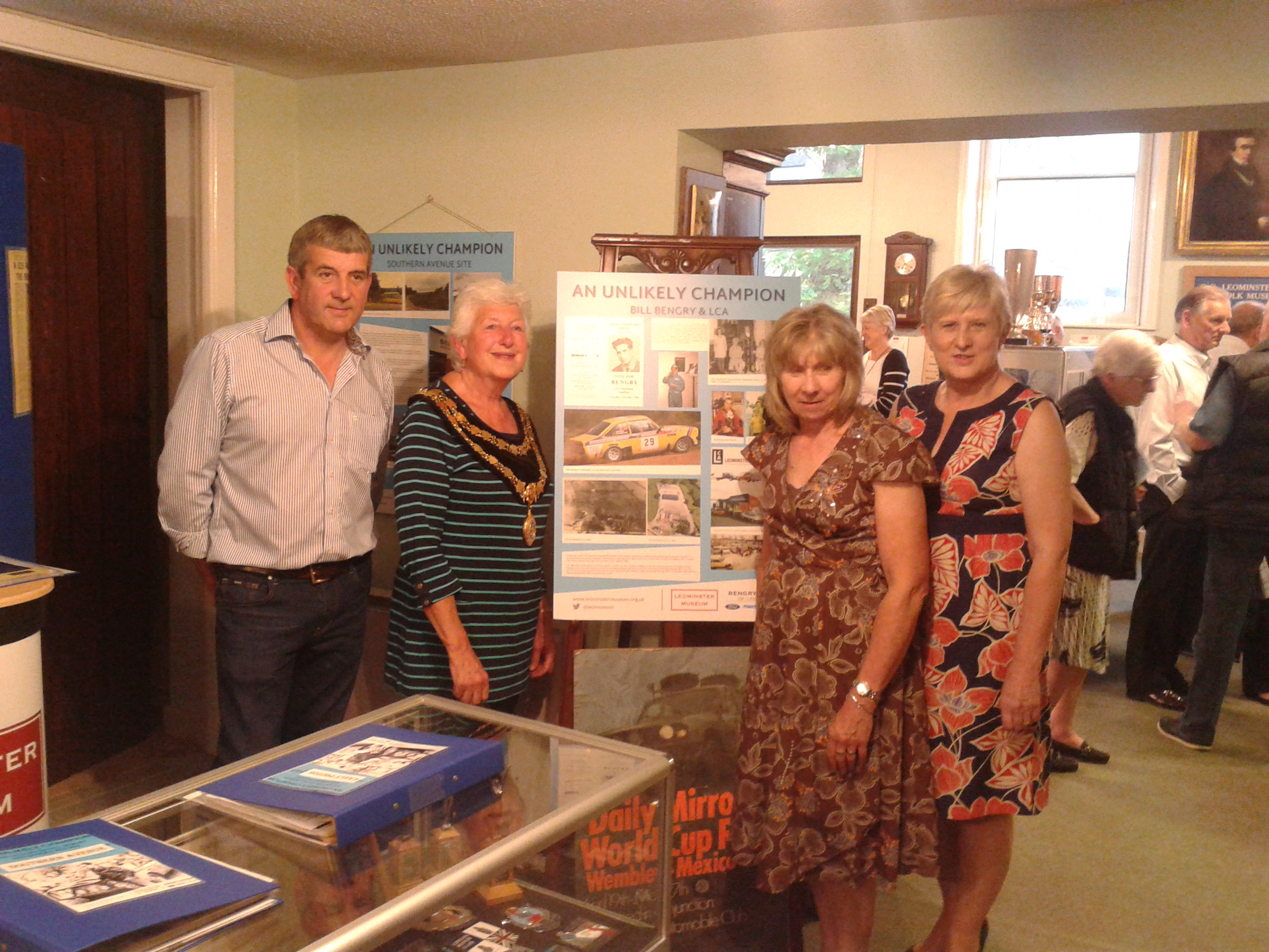 Members of the Bengry family with the Mayor of Leominster